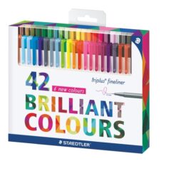 STAEDTLER® triplus® Fineliner 334 Triangular Fineliner 42 cardboard box set